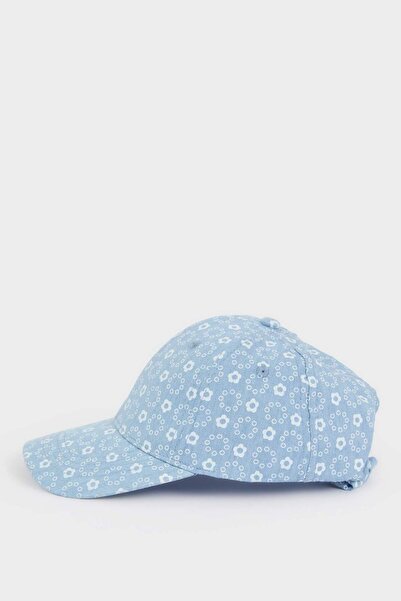 DeFacto Kız Bebek Baskılı Pamuklu Cap Şapka D8387A525SM