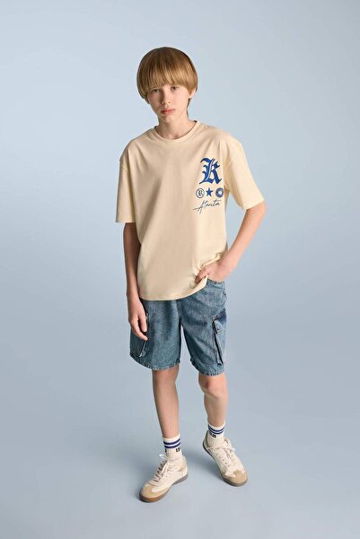 DeFacto Erkek Çocuk Jean Şort D8566A825SM