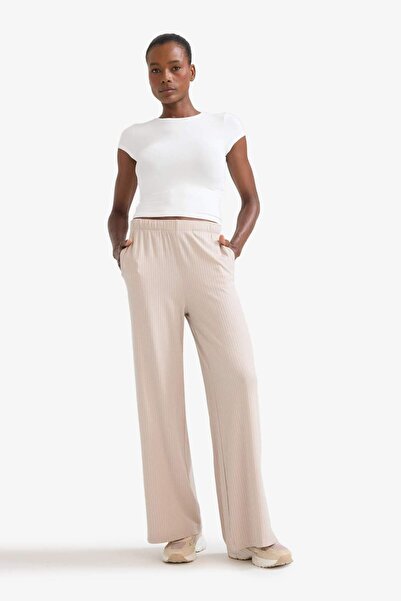 DeFacto Defactofit Wide Leg Wide Leg Pockets Slit Slim Sportsman Pants E2538Ax25Sm