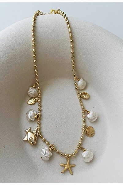 stainless steell Beyaz Inci Trend Şık Y Kolye