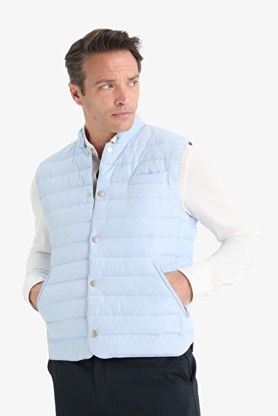 DeFacto Slim Fit Dar Kesim Çıtçıtlı Kaz Tüyü Yelek E6420AX25SP
