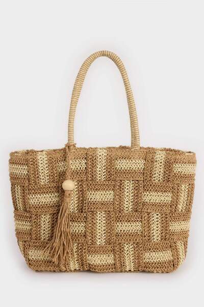 DeFacto Kadın Hasır Omuz Çantası E1414AXNS