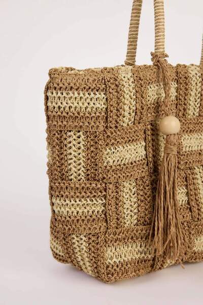 DeFacto Kadın Hasır Omuz Çantası E1414AXNS