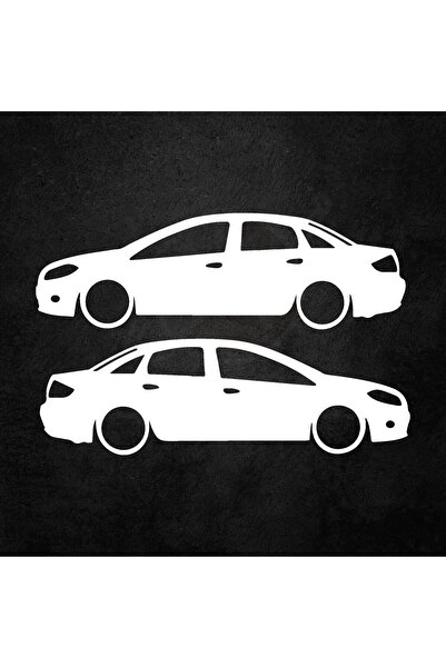 Akçay Sticker Fiat Linea Sticker Linea Gölge Sticker Oto Sticker Sağ Sol Takı...