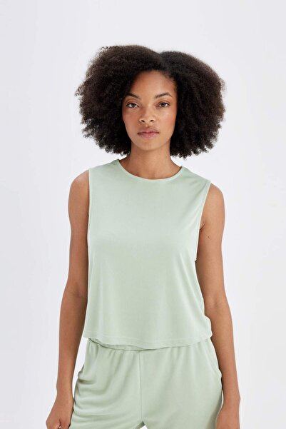 DeFacto DeFactoFit Standard Fit Crew λαιμόκοψη Modal Athlete Tank Top D4060AX24HS