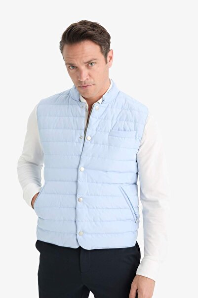 DeFacto Slim Fit Dar Kesim Çıtçıtlı Kaz Tüyü Yelek E6420AX25SP