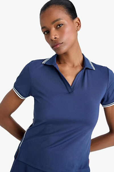 DeFacto DeFactoFit Стандартний крій Поло з коміром Спортивний футболка з короткими рукавами D9300AX25SP