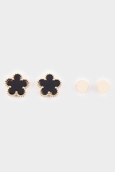 DeFacto Women's 2-Piece Floral Earrings E9730Axns