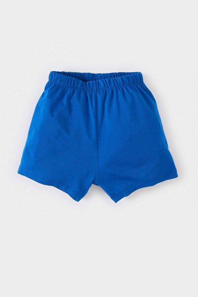 DeFacto Erkek Bebek 2li Takım Baskılı Kısa Kollu Tişört Beli Lastikli Şort E8737A525SM