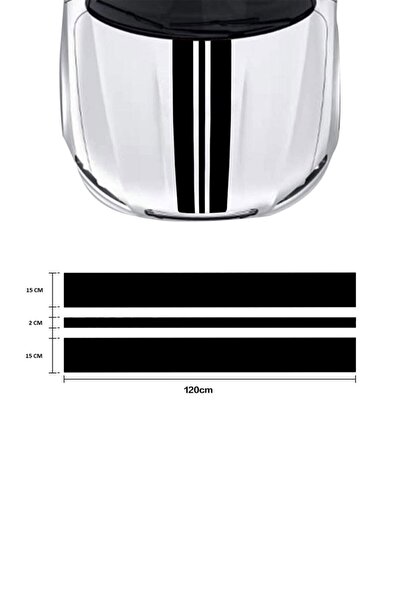 Genel Markalar Oto kaput şerit sticker, büyük - oto sticker, -araba sticker, ...