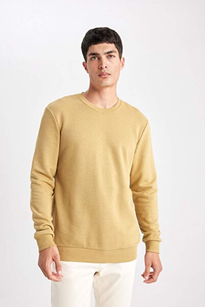 DeFacto Regular Fit Bisiklet Yaka Sweatshirt B7833AXNS