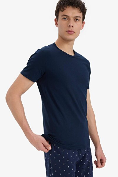 DeFacto Slim Fit Slim Fit Crew Neck Top L4885Az25Sp
