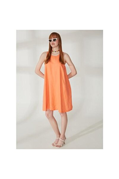 Benetton KETEN ELBİSE