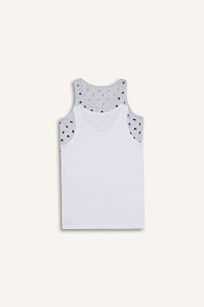 DeFacto Boy's Cactus Patterned 2-Piece Undershirt E6863A825Sp