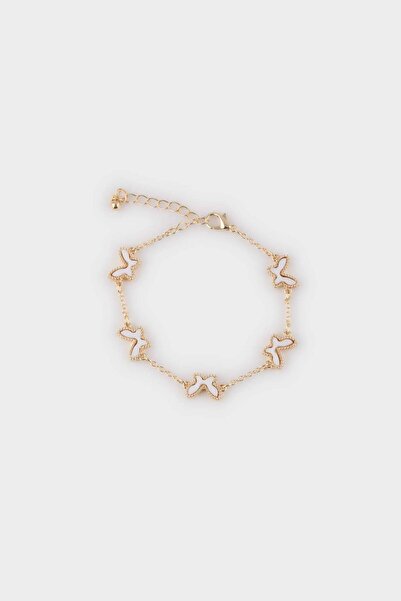 DeFacto White Butterfly Women's Bracelet E8313Axns