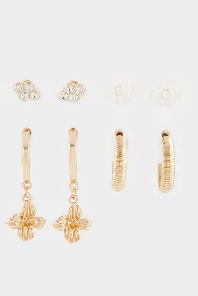 DeFacto Kadın 6'lı Gold Küpe E8566AXNS