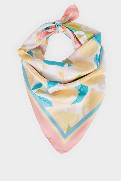 DeFacto Women's Patterned Satin Scarf E6161Ax25Sm
