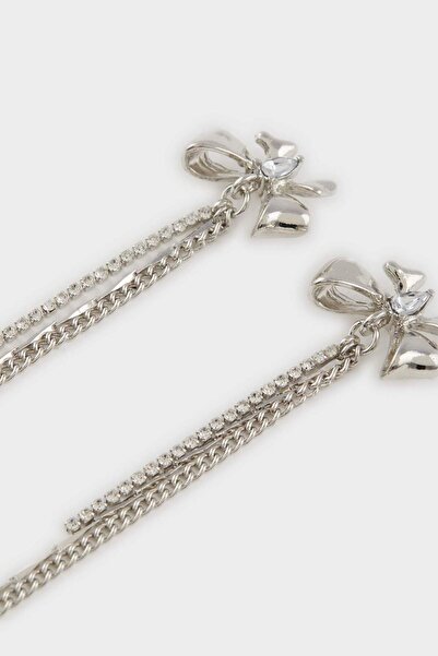 DeFacto Kadın 2'li Sallantılı Silver Küpe E6738AXNS