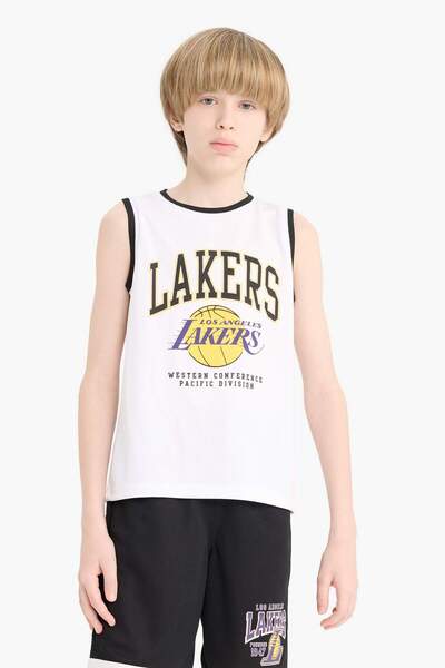 DeFacto Erkek Çocuk NBA Los Angeles Lakers Bisiklet Yaka Atlet E4845A825HS
