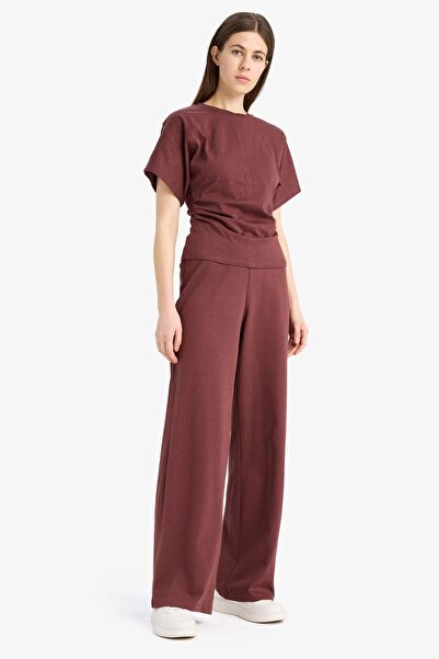 DeFacto Wide Leg Basic Düz Geniş Paça Premium Pantolon E5782AX25SP