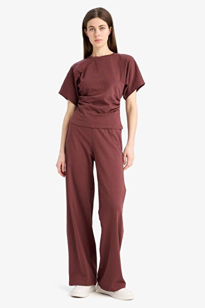 DeFacto Wide Leg Basic Düz Geniş Paça Premium Pantolon E5782AX25SP