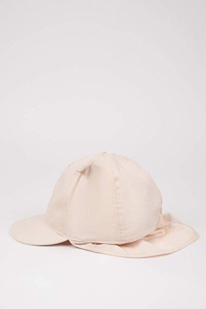 DeFacto Baby Boy Embroidered Neck Protected Cotton Cap Hat C2743A525Sm