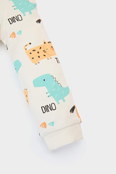 DeFacto Erkek Bebek Pijama Takımı Desenli Uzun Kollu Üst Beli Lastikli Uzun Alt E6940A525SP
