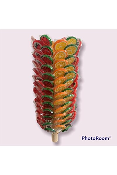 SUGILOP SEKER Büyük Meyveli Lolipop Şeker 30 gr Gökkuşağı 20 Li Paket