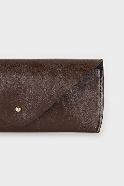 DeFacto Θήκη γυαλιών ηλίου από συνθετικό δέρμα Unisex E6739AXNS