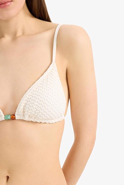DeFacto Regular Fit Tül Bikini Üstü-Fall in Love E0139AX25SM