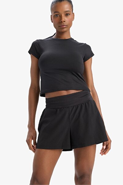 DeFacto DeFactoFit Dokuma Şort E0066AX25SP