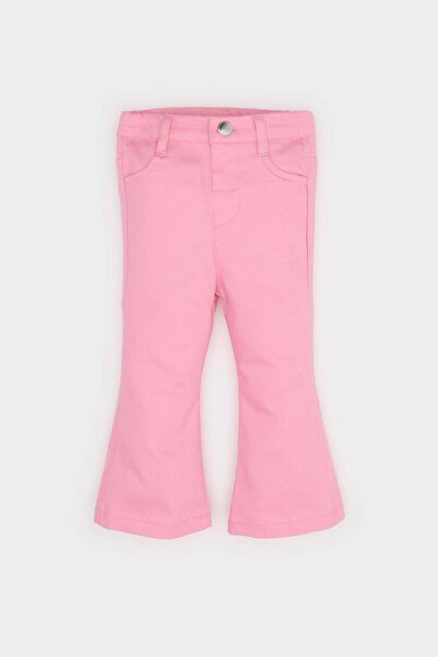 DeFacto Kız Bebek Flare Fit İspanyol Paça Gabardin Pantolon E1798A525SM