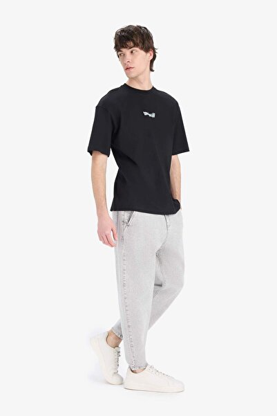 DeFacto 100% βαμβακερό Dragon Ball Boxy Fit Crew λαιμόκοψη με στάμπα μπλουζάκι με κοντό μανίκι E1011AX25SM