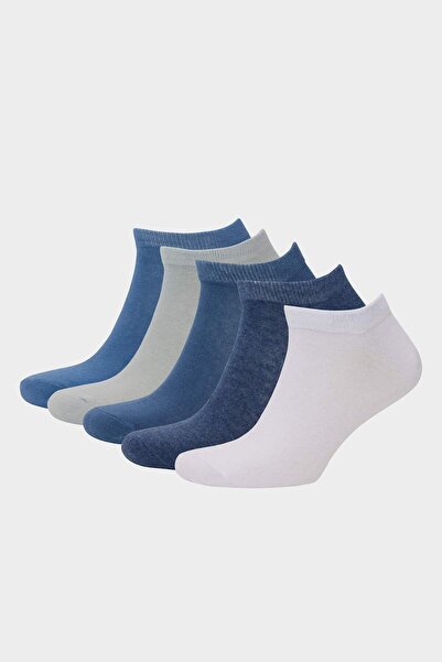 DeFacto Men's 5-Pack Cotton Booties Socks J6444Azns