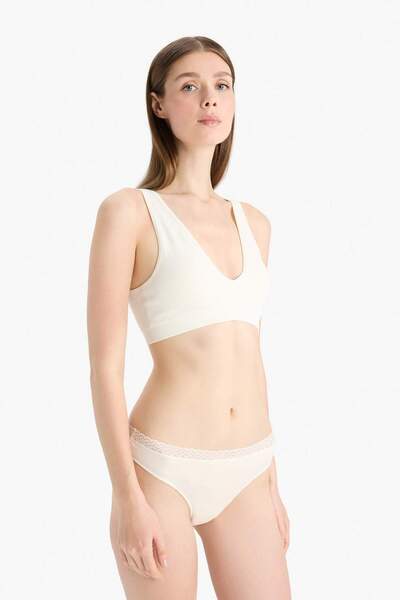 DeFacto Dantel Detaylı Ribana 3'lü Tanga-Fall in Love E7661AX25SP