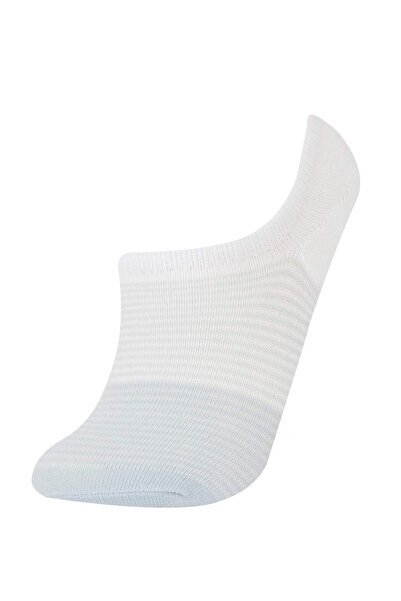 DeFacto Kadın 3'lü Pamuklu Sneaker Çorap E2087AXNS