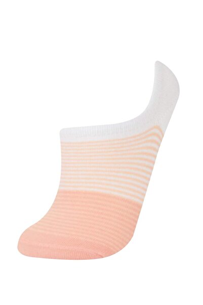 DeFacto Kadın 3'lü Pamuklu Sneaker Çorap E2087AXNS