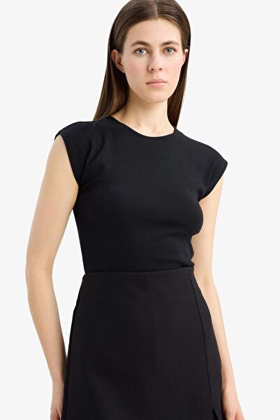 DeFacto Slim Fit Rundhalsausschnitt – Kurta aus schlichtem Modal