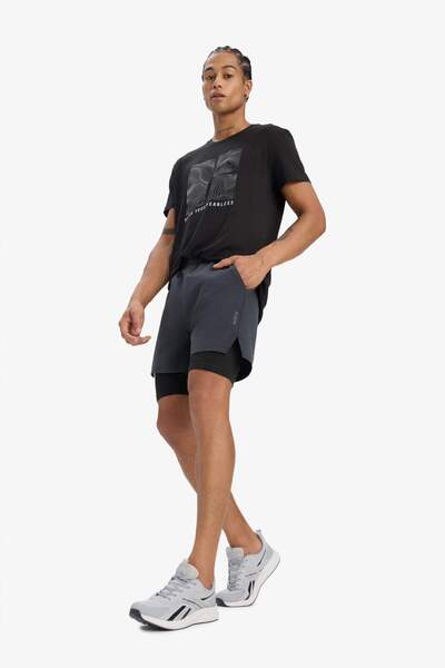 DeFacto DeFactoFit Slim Fit Dar Kesim Sporcu Taytlı Dokuma Şort D7809AX25SP
