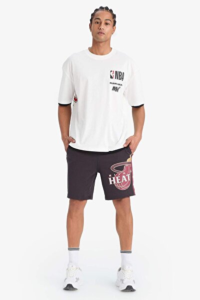 DeFacto DeFactoFit NBA Miami Heat Стандартний крій Шорти з короткими штанинами E2190AX25SM