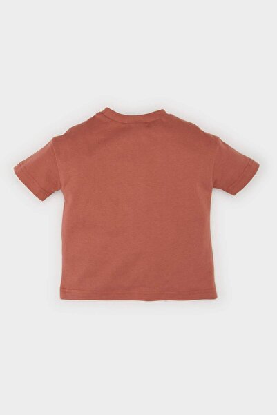 DeFacto Βρεφικό μπλουζάκι με κοντό μανίκι με λαιμόκοψη D7910A525SM