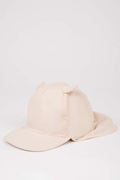 DeFacto Baby Boy Embroidered Neck Protected Cotton Cap Hat C2743A525Sm