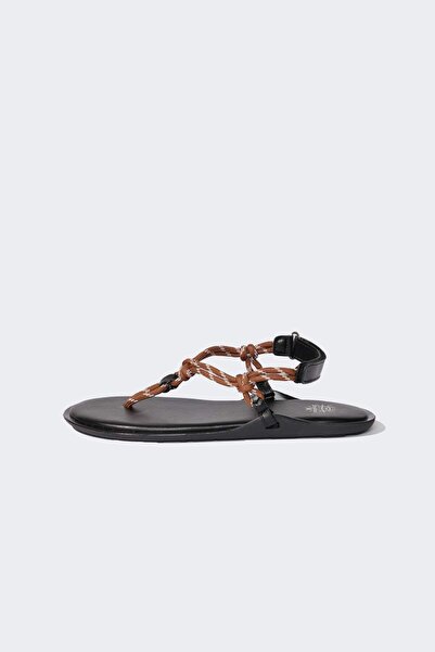 DeFacto Women's Flat Sole Faux Leather Sandals D8966Ax25Sm