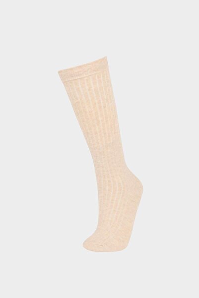 DeFacto Women's 2-Pack Cotton Knee High Socks F0855Axns