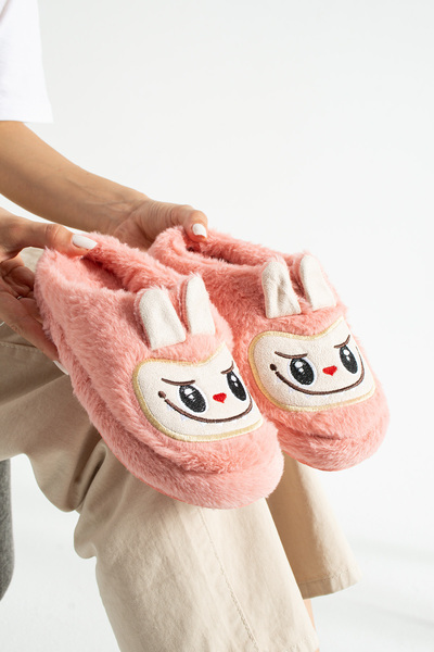 Moda Devrin Winter Women's Slippers with Powder Plush Toys