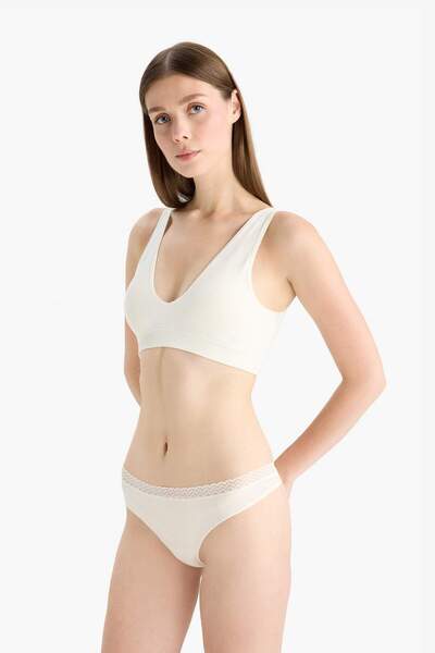 DeFacto Dantel Detaylı Ribana 3'lü Tanga-Fall in Love E7661AX25SP