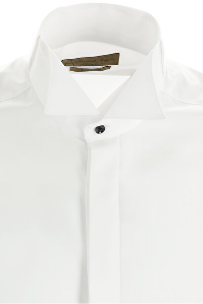 Abdullah Kiğılı Ata Yaka Slim Fit вузький крій бавовняна сорочка