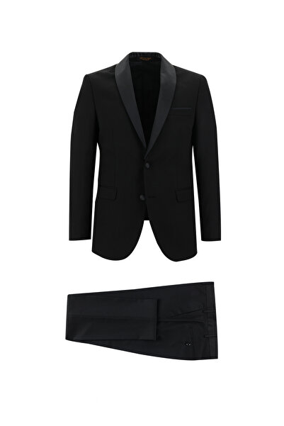Abdullah Kiğılı 7 Drop Slim Fit Slim Fit Shawl Collar Tuxedo & Groom Suit