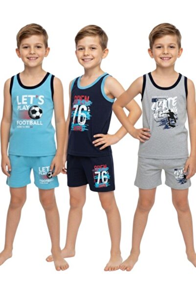 MrrMajestic Erkek Çocuk Atlet Boxer Takım