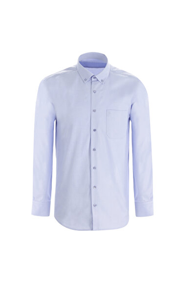 Abdullah Kiğılı Cămașă clasică din bumbac Oxford - mânecă lungă